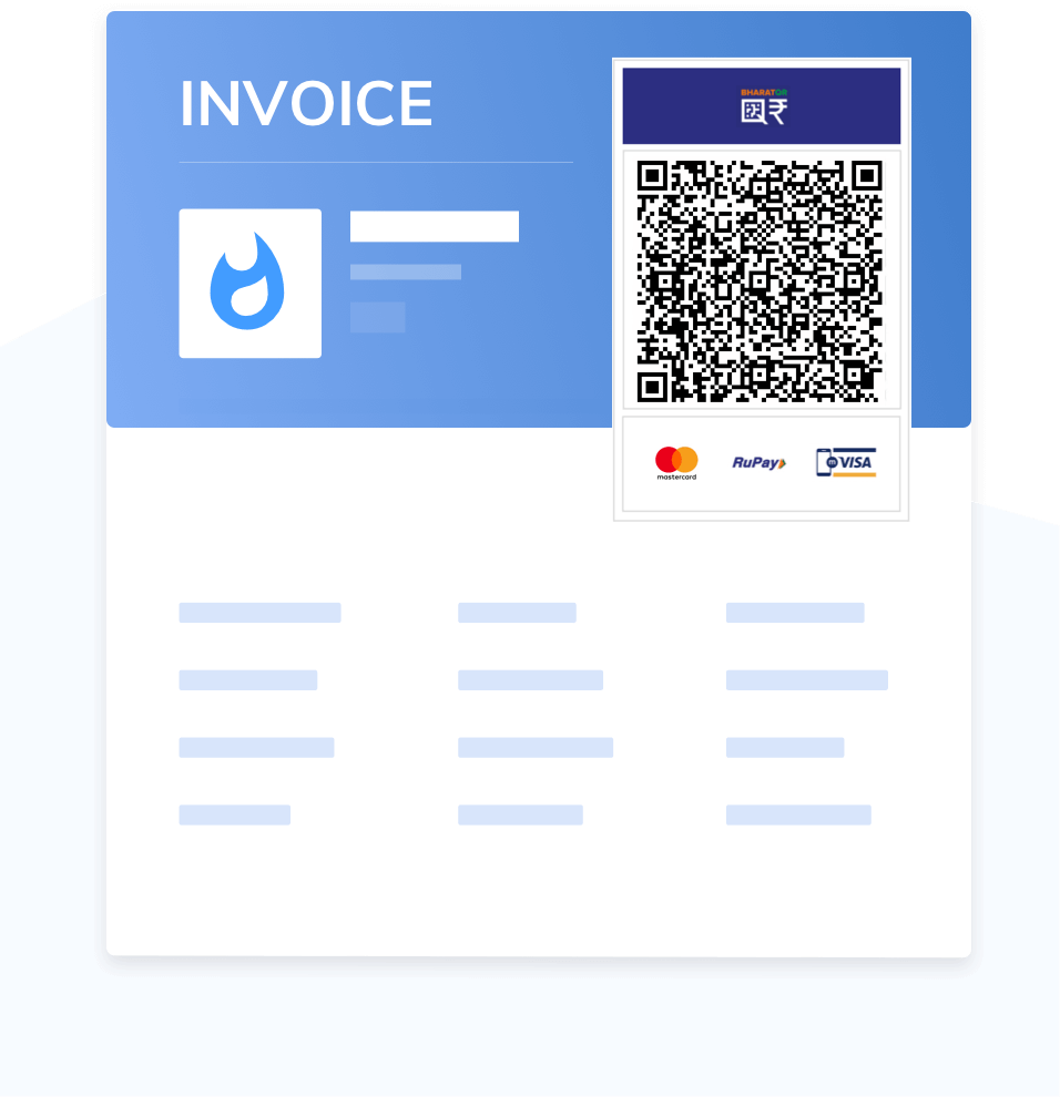 illus-Dynamic QR printed on Invoice / Bills