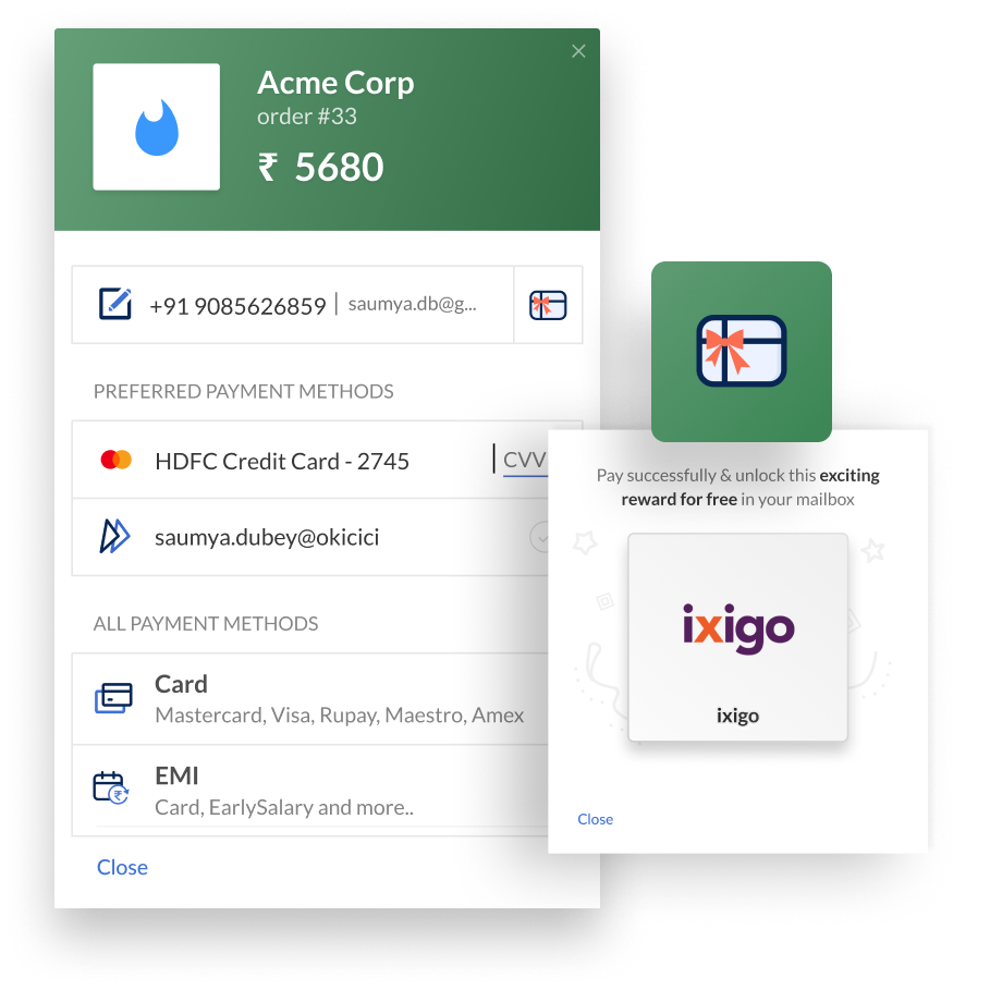 checkout rewards working demonstration