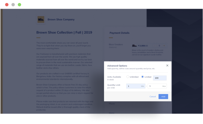 smarter purchase controls