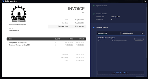 vendor payments