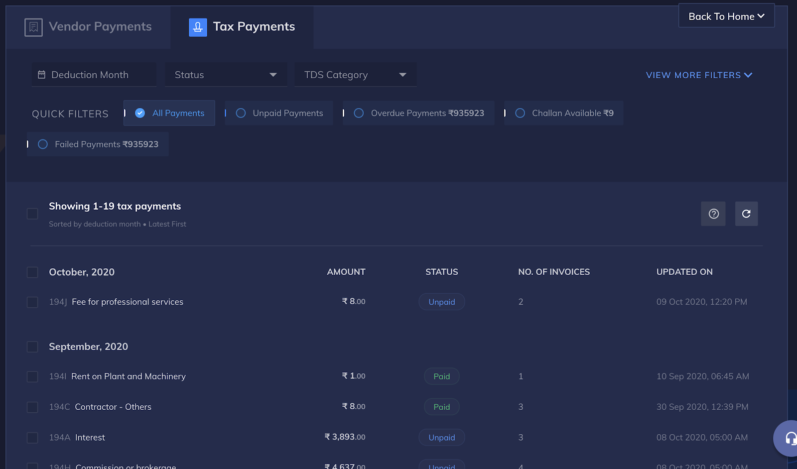 vendor payments and tds payments automation - RazorpayX