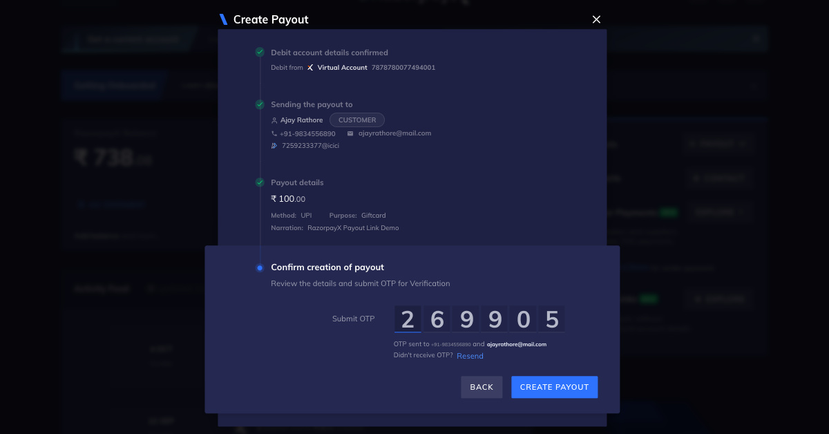 How to make payouts
