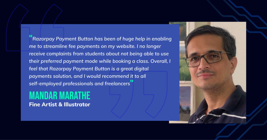 Mandar Marathe on Razorpay Payment Button
