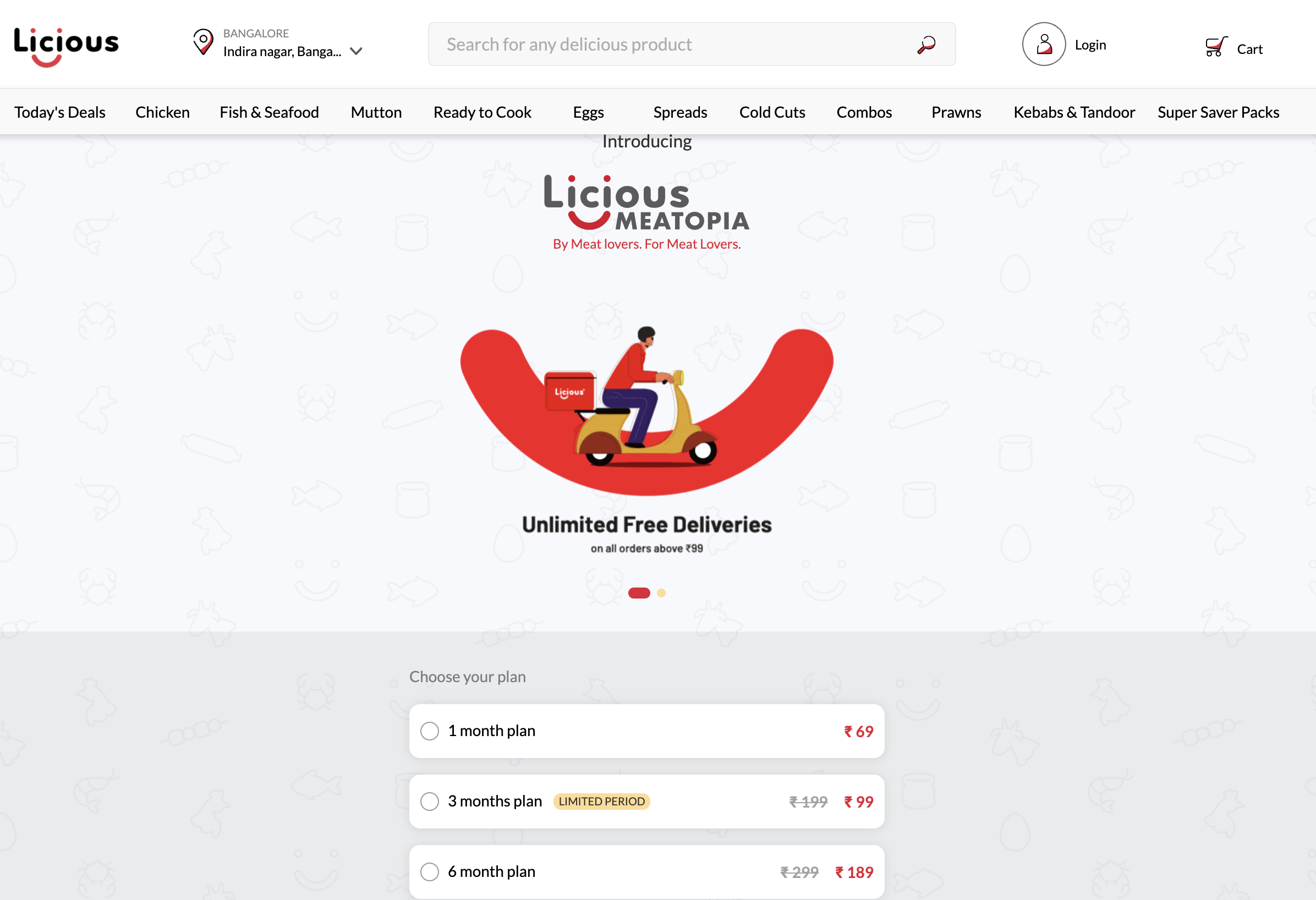 Licious membership subscription business model