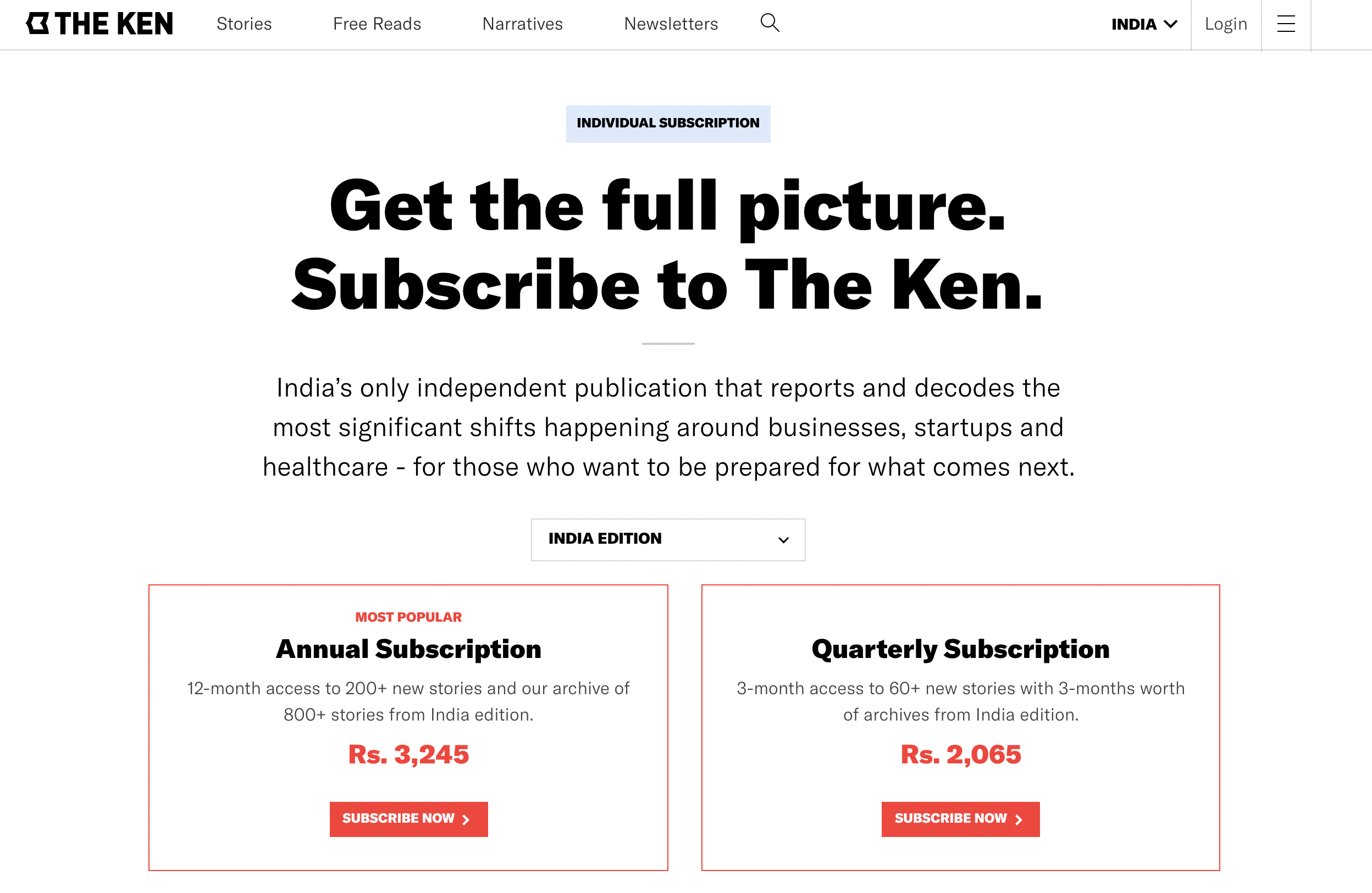 The Ken on demand delivery subscription business model