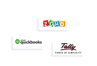 Easy integrations with accounting softwares you use.