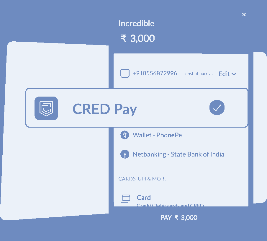 CRED Pay - Make payments through Razorpay using CRED coins.