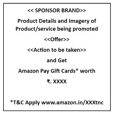 Amazon Pay Gift Card B2C Email Template showing above-mentioned details.