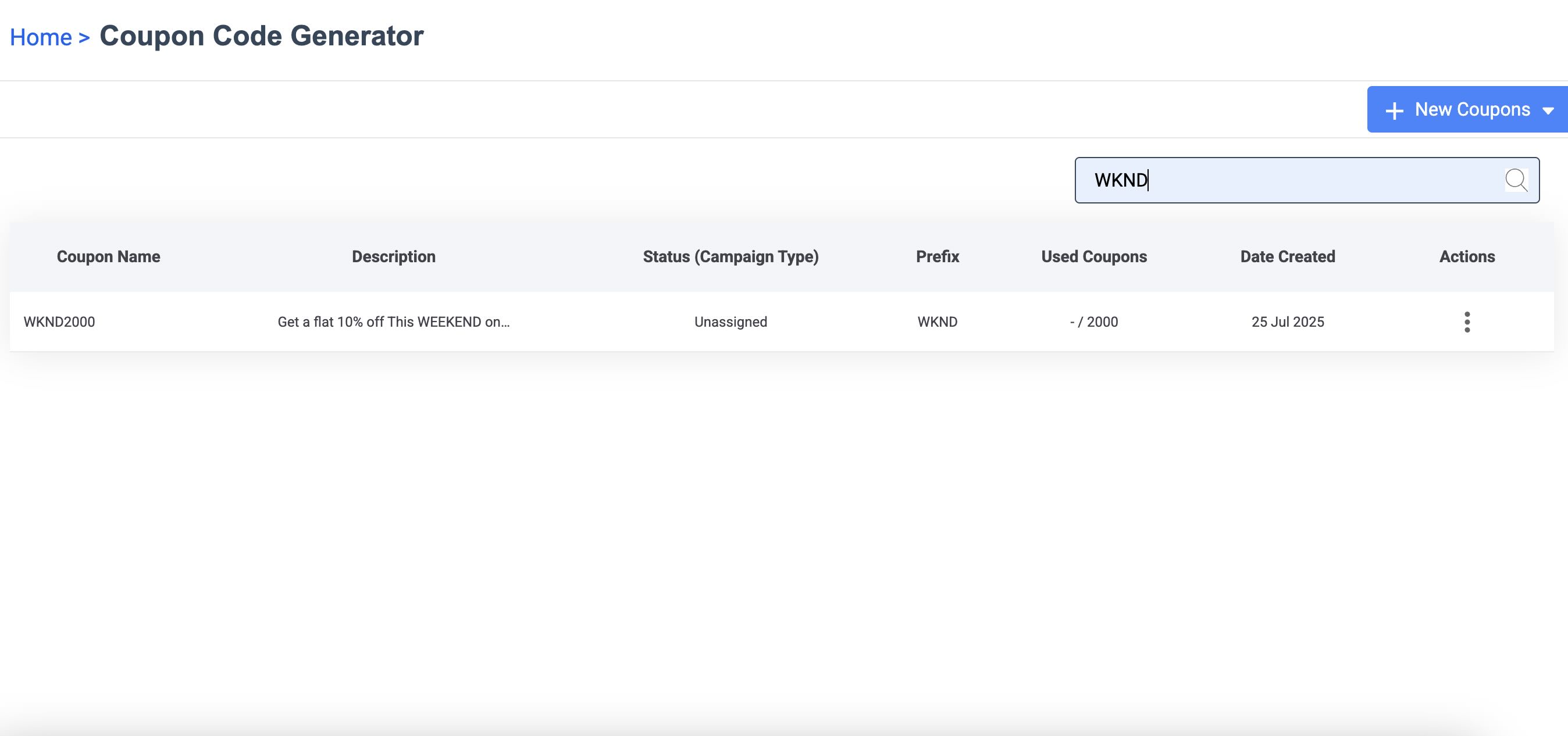 Auto Engagement Sample Coupon