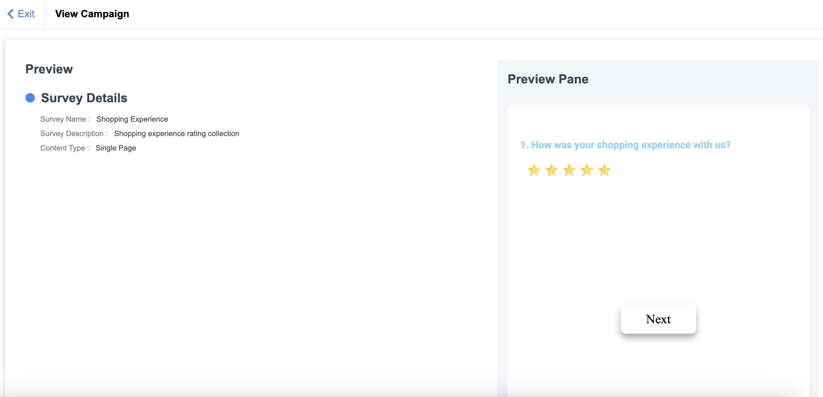 Auto Engagement Sample Survey
