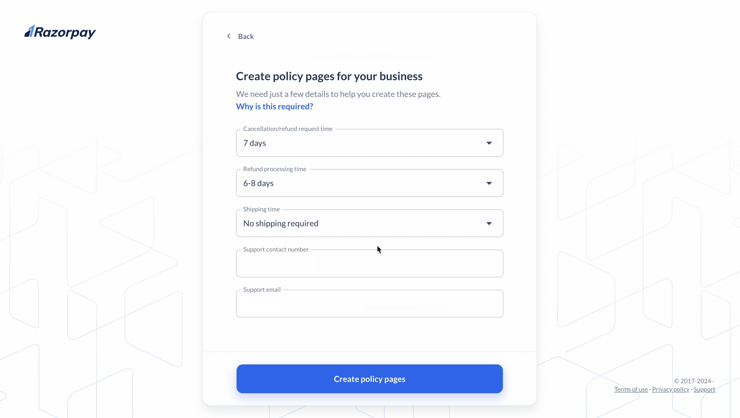 business policy pages