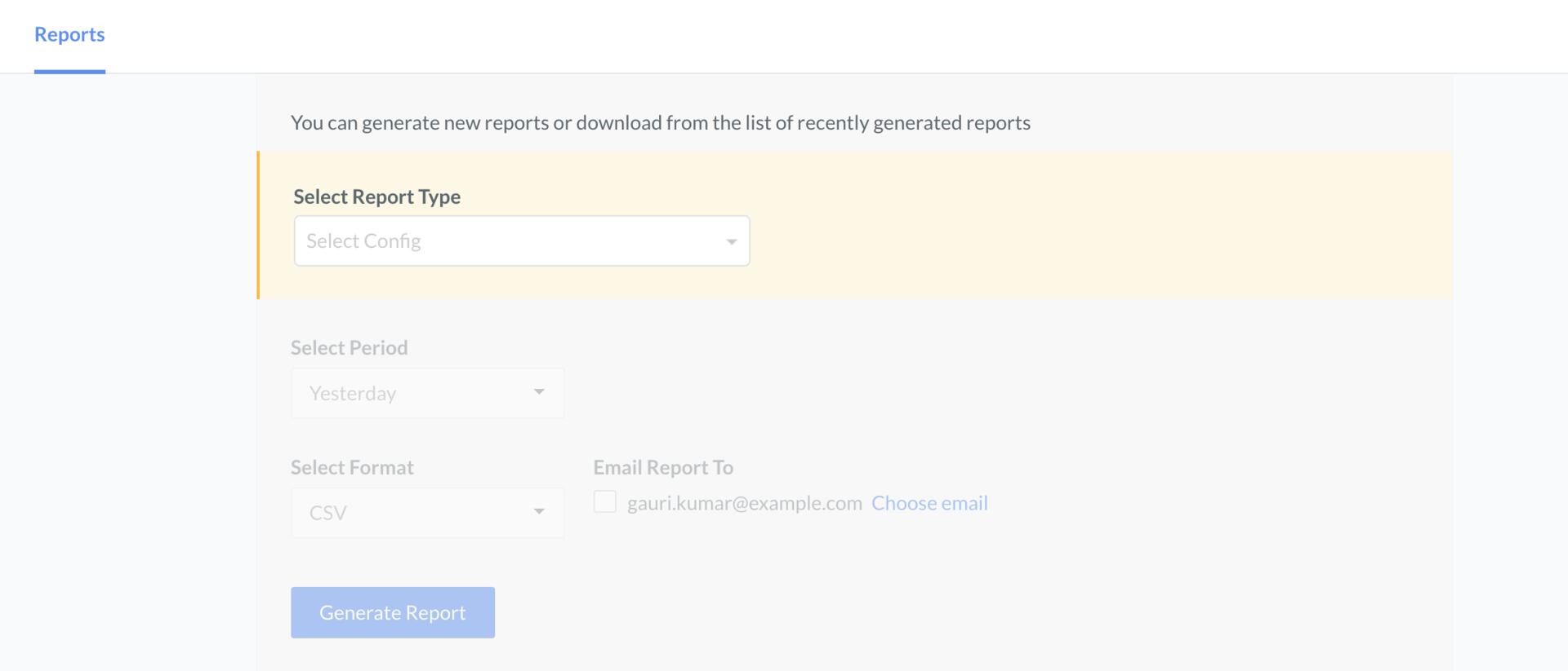 Generate Reports on Razorpay Dashboard