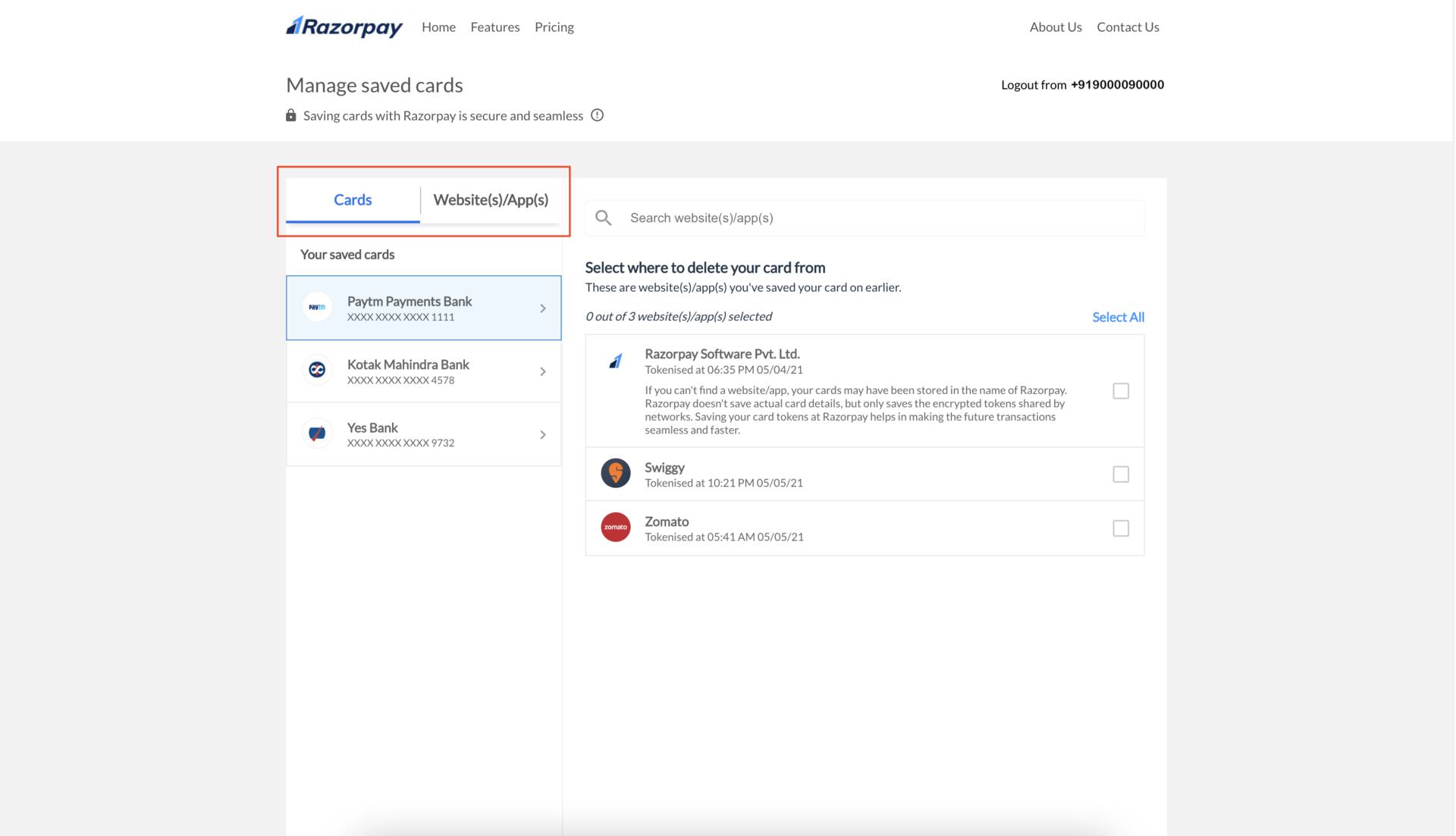 manage-saved-cards-razorpay-docs
