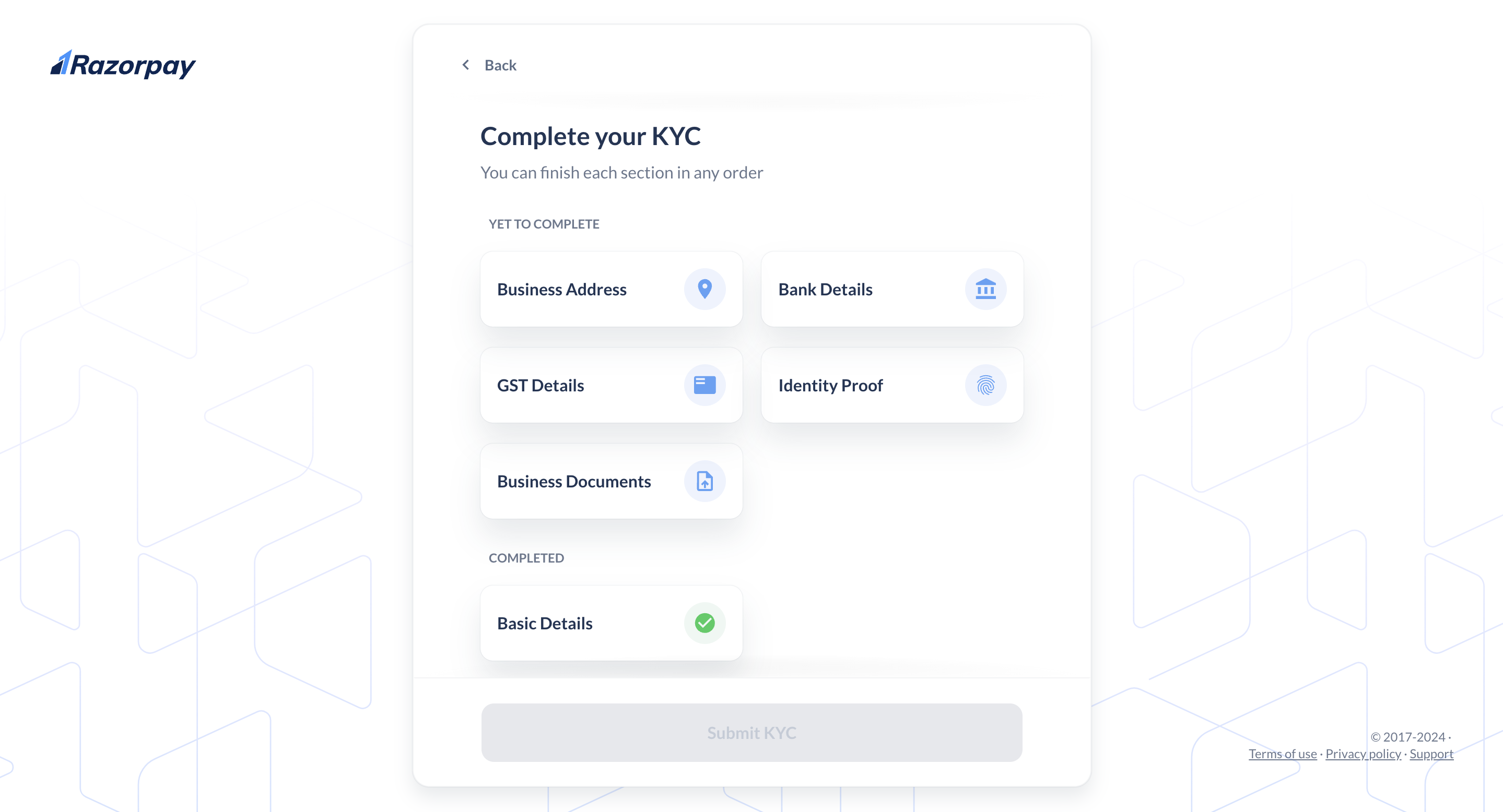 Complete KYC Verification