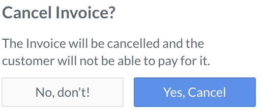 cancel invoice dialog box