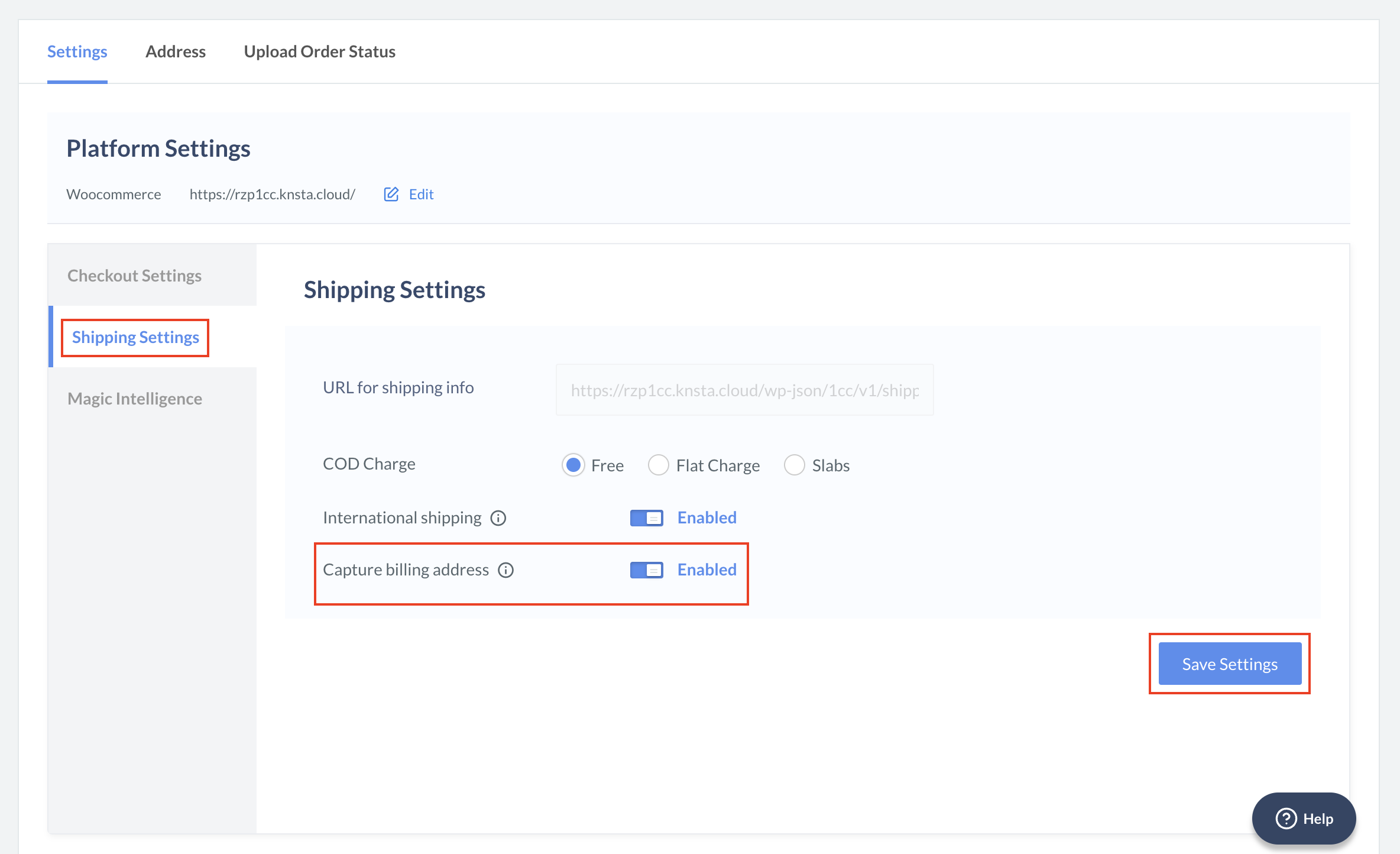 enable separate billing address capture for customers