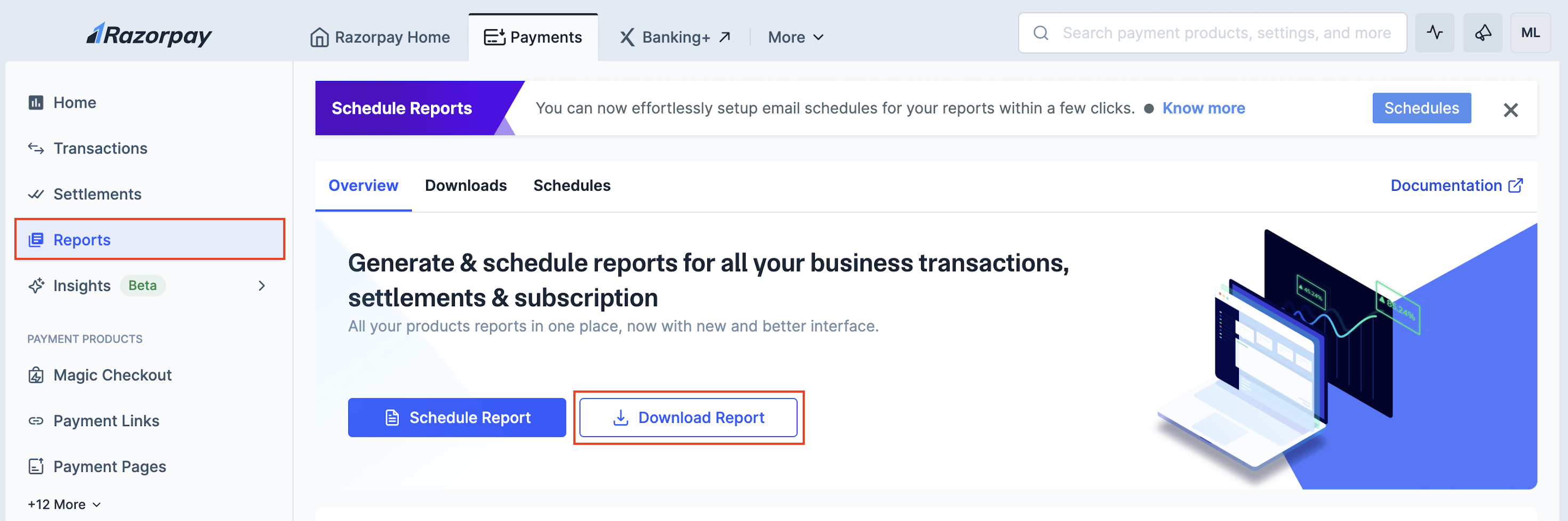 Download Magic Checkout reports