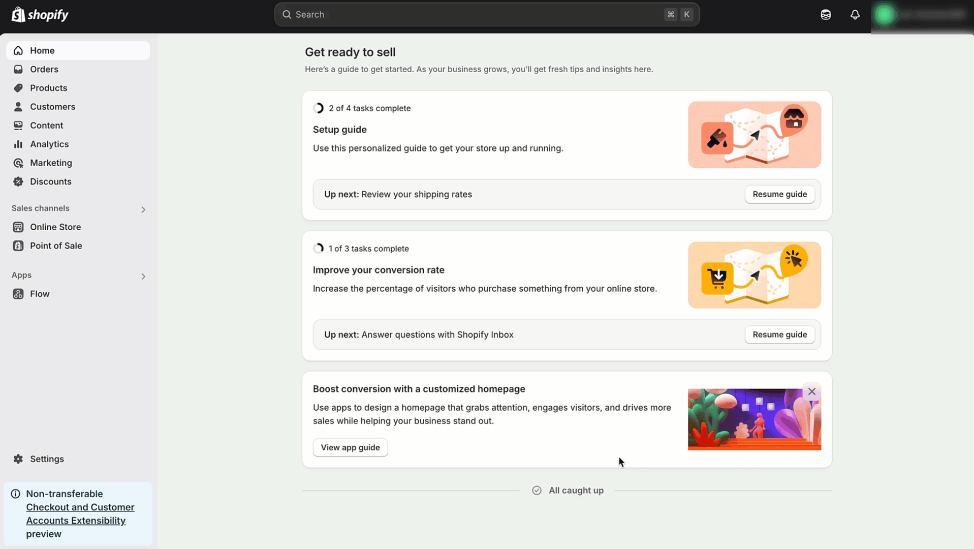 Disable captcha settings on shopify store