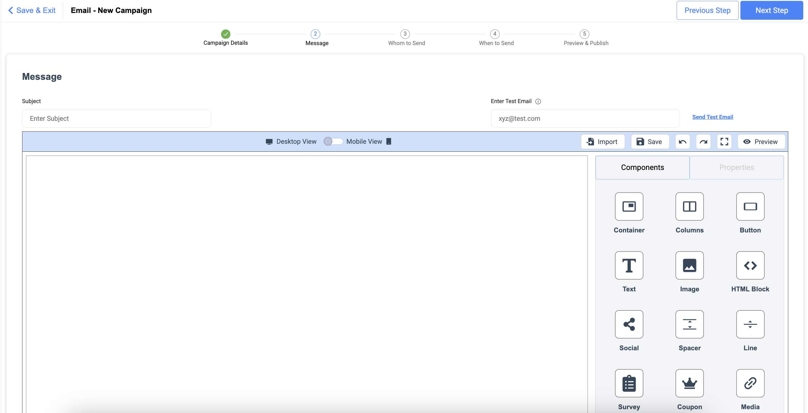 Customise Message of Your Email Campaign