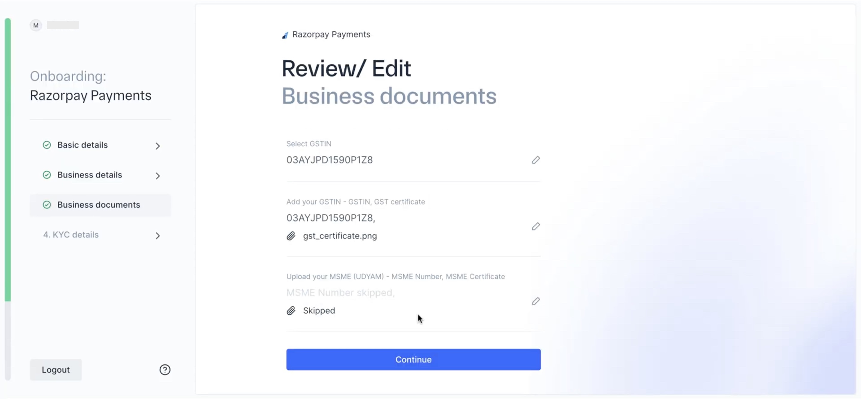 Review business documents