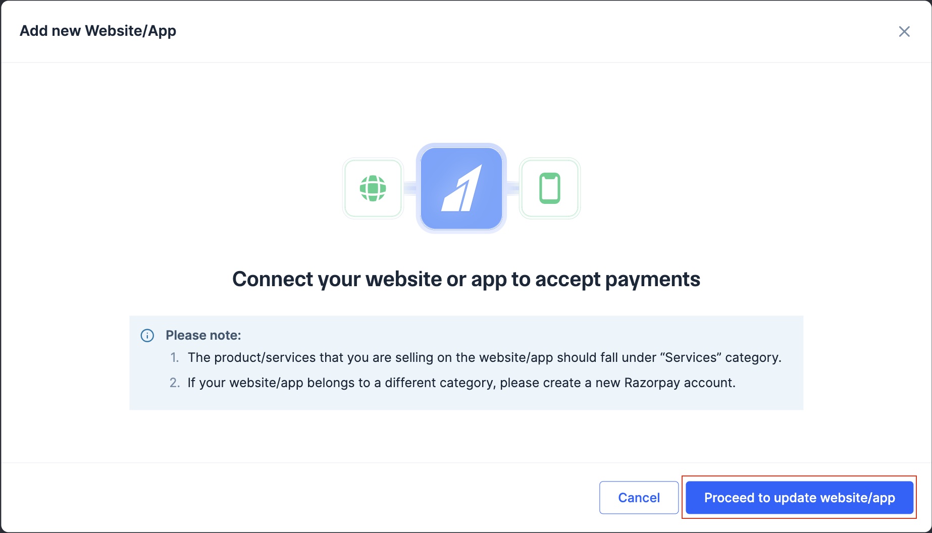 add website/app