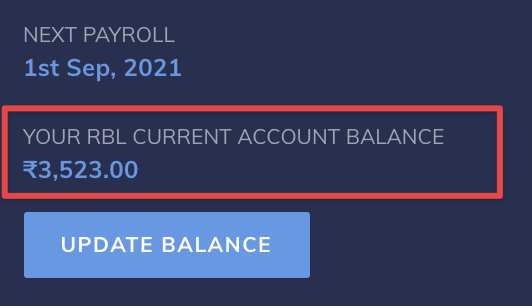 Payroll Account Balance