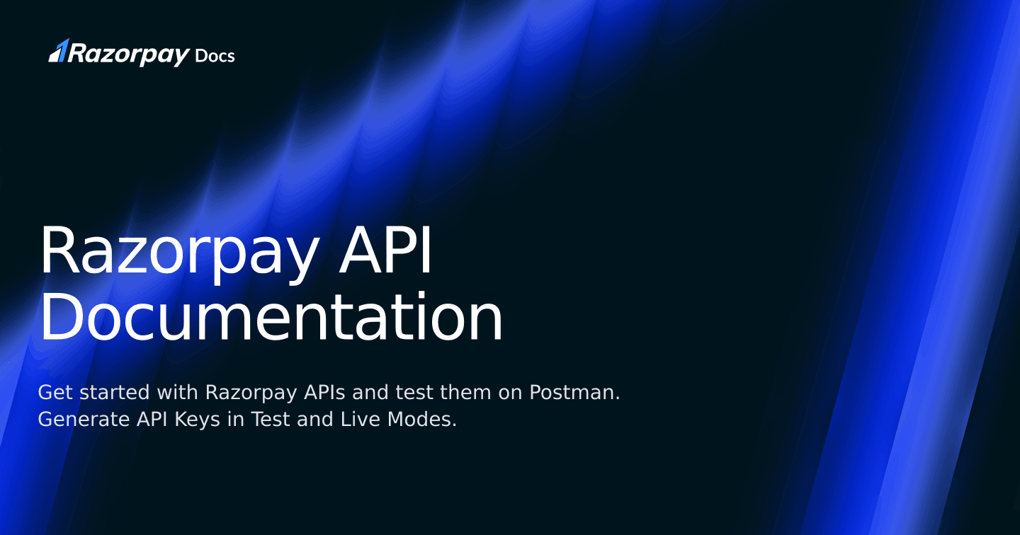 Razorpay API Documentation | Razorpay Do...