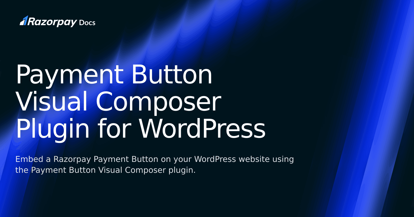 Payment Button Visual Composer Plugin for WordPress | Razorpay ...