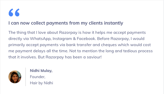 Razorpay payment links