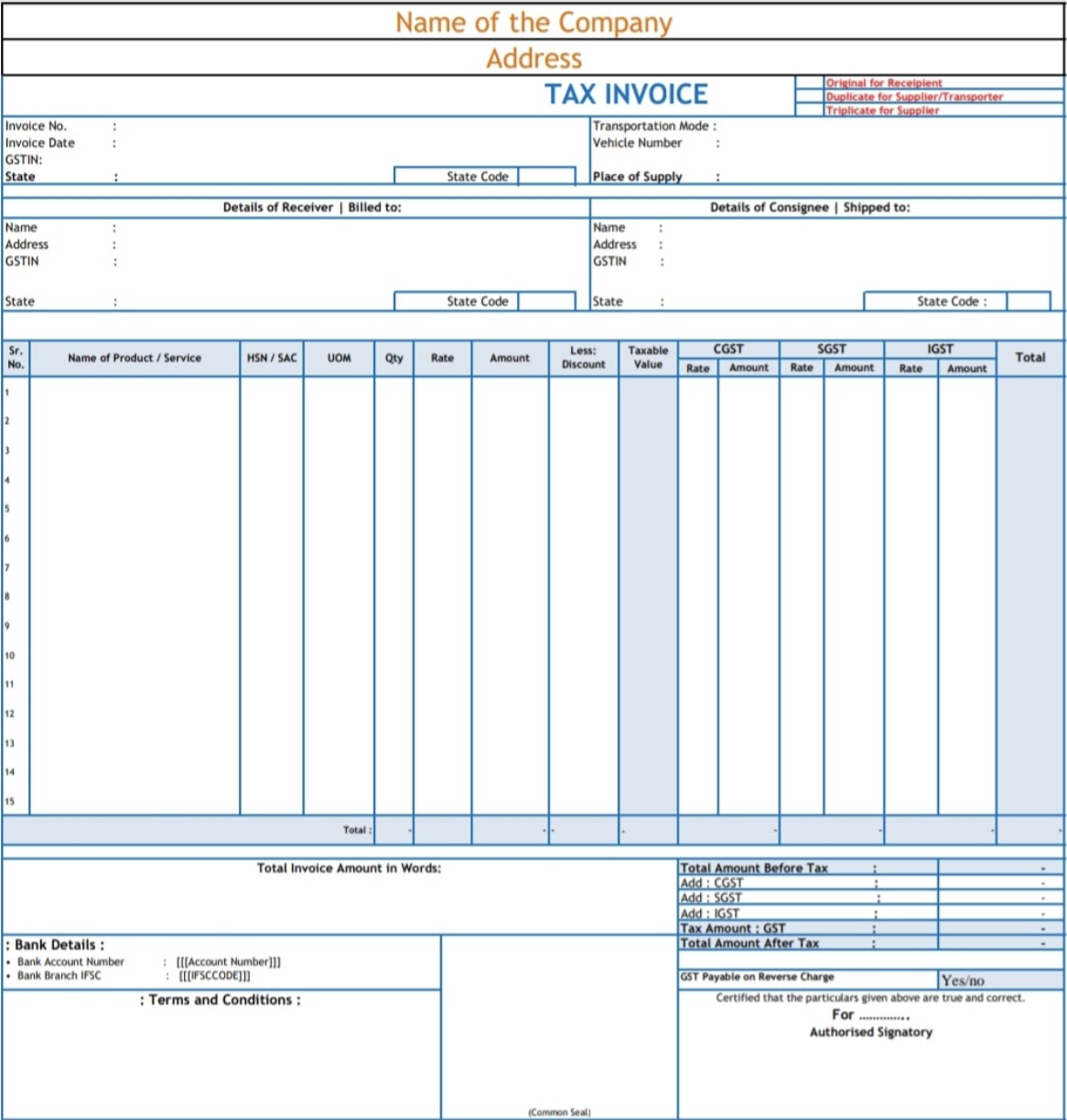 GST Invoice Guide How To Create One Razorpay Learn