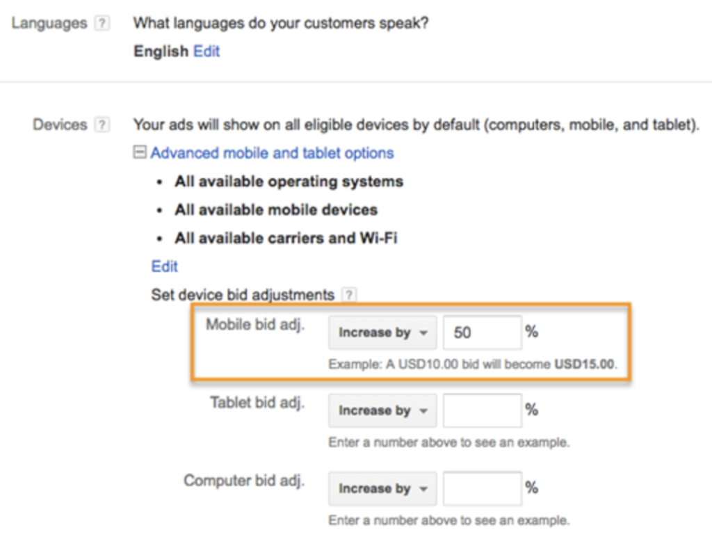 You can set up the OS for efficient targeting 