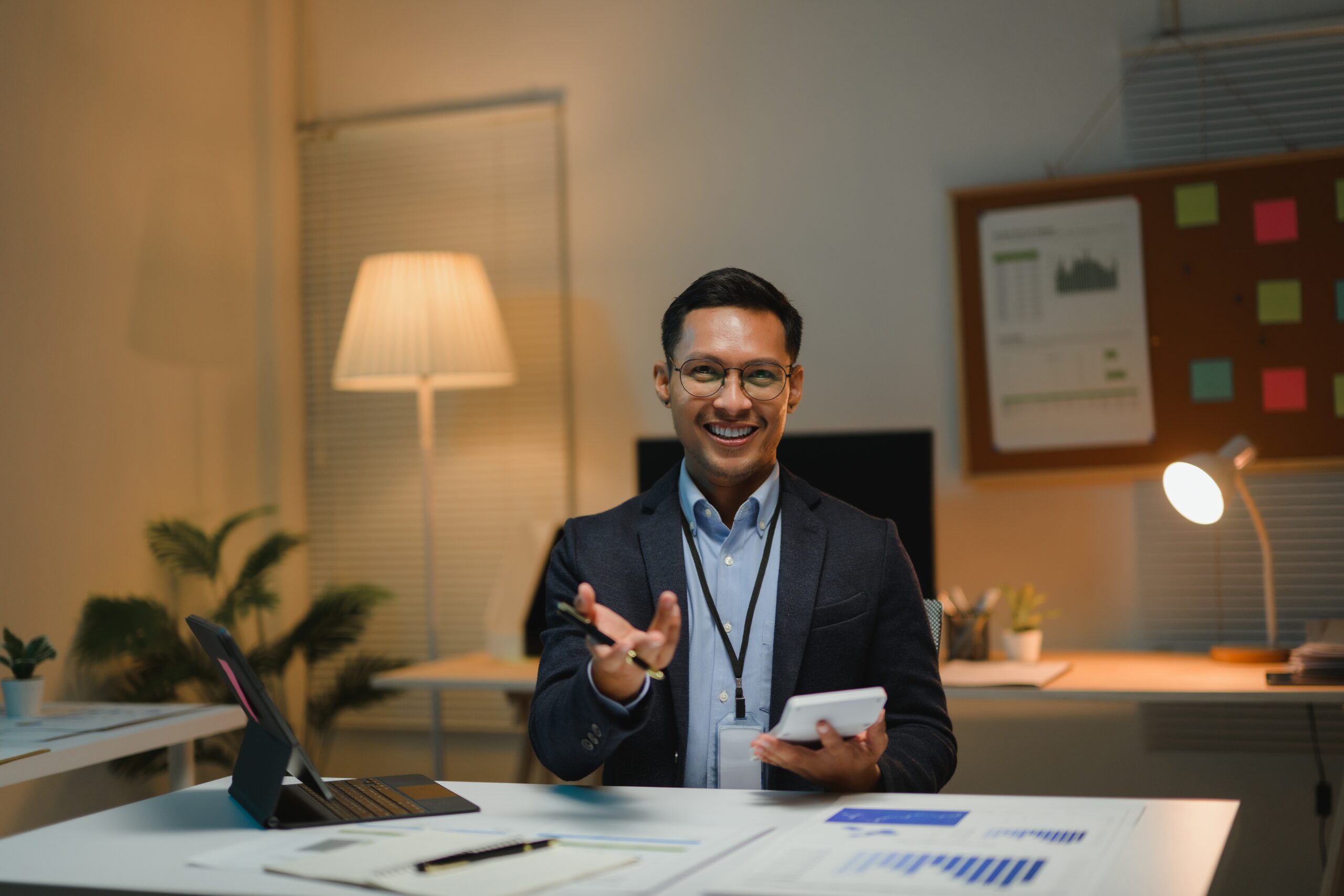 Business owner reviewing payment insights and business reports to make better business decisions