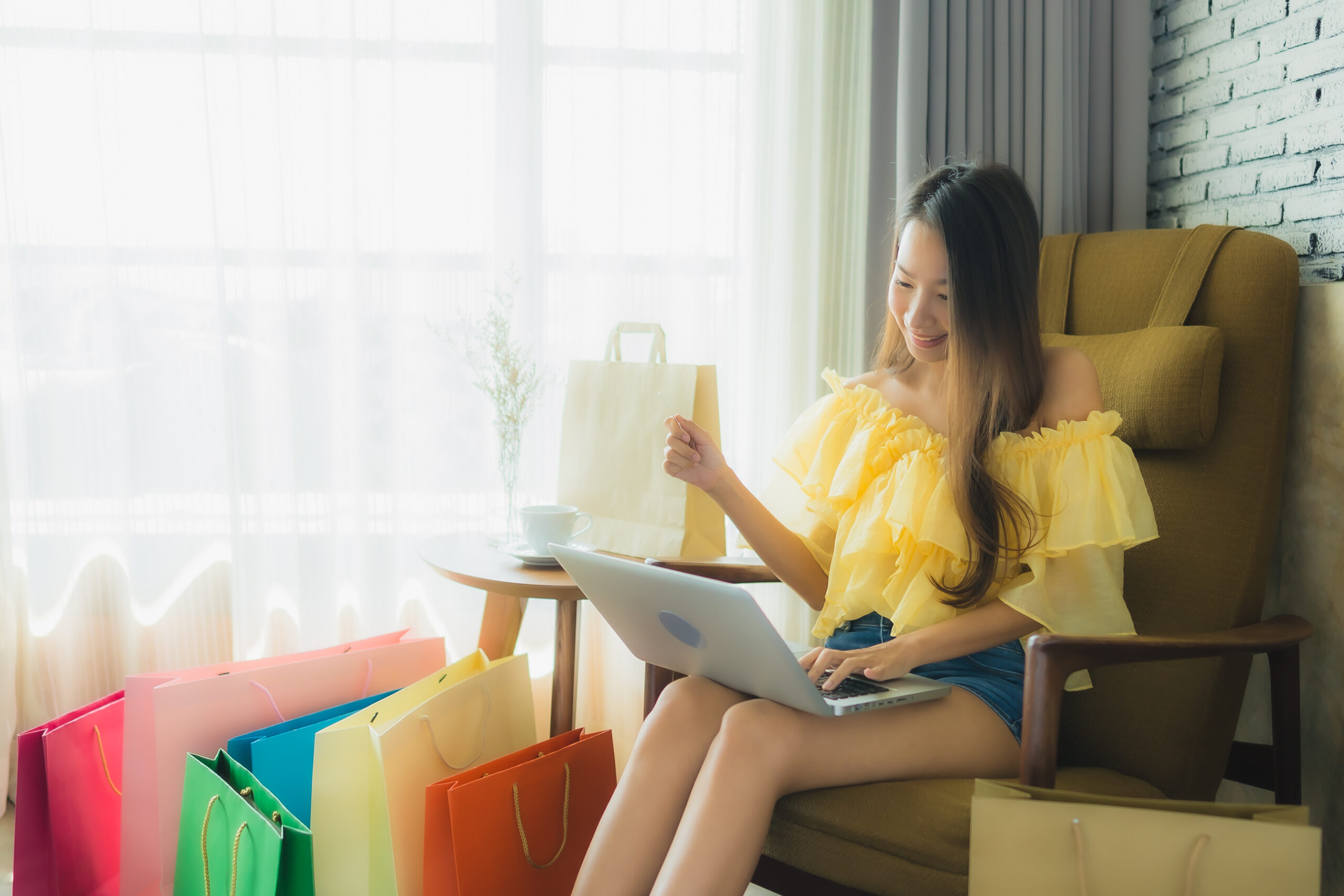Online shopper browsing deals during a peak sales event